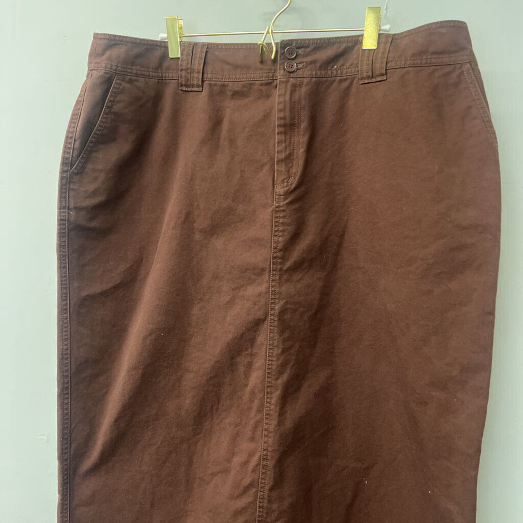 Duck Head Brown Denim Midi Skirt 18