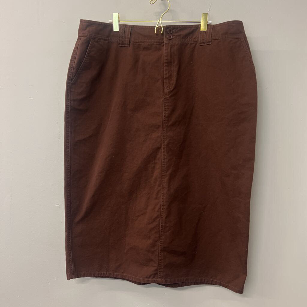 Duck Head Brown Denim Midi Skirt 18