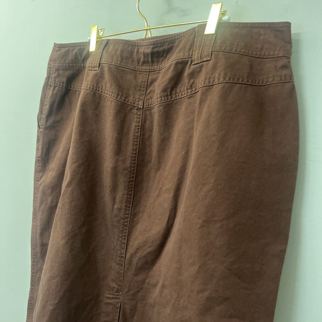 Duck Head Brown Denim Midi Skirt 18