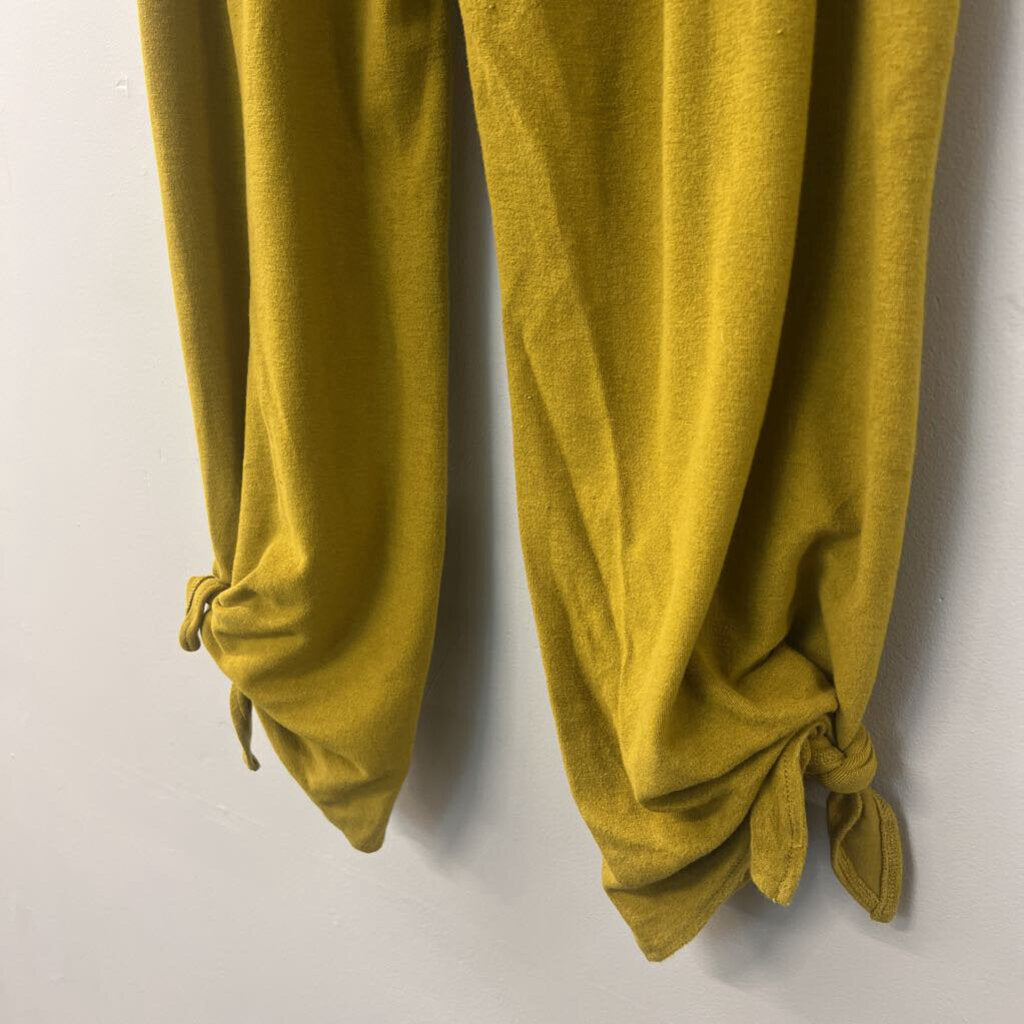 Daily Practice Green Terry Cloth Ankle Tie Pants Extra Large