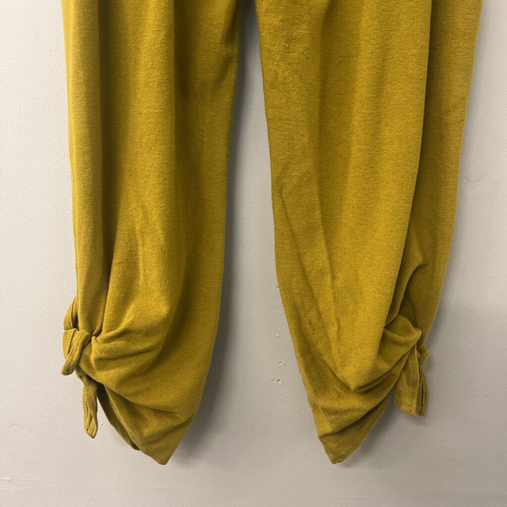 Daily Practice Green Terry Cloth Ankle Tie Pants Extra Large