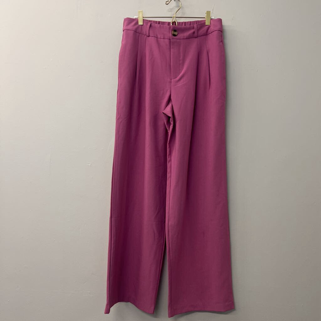 & merci Pink High Waisted Wide Leg Pants Large