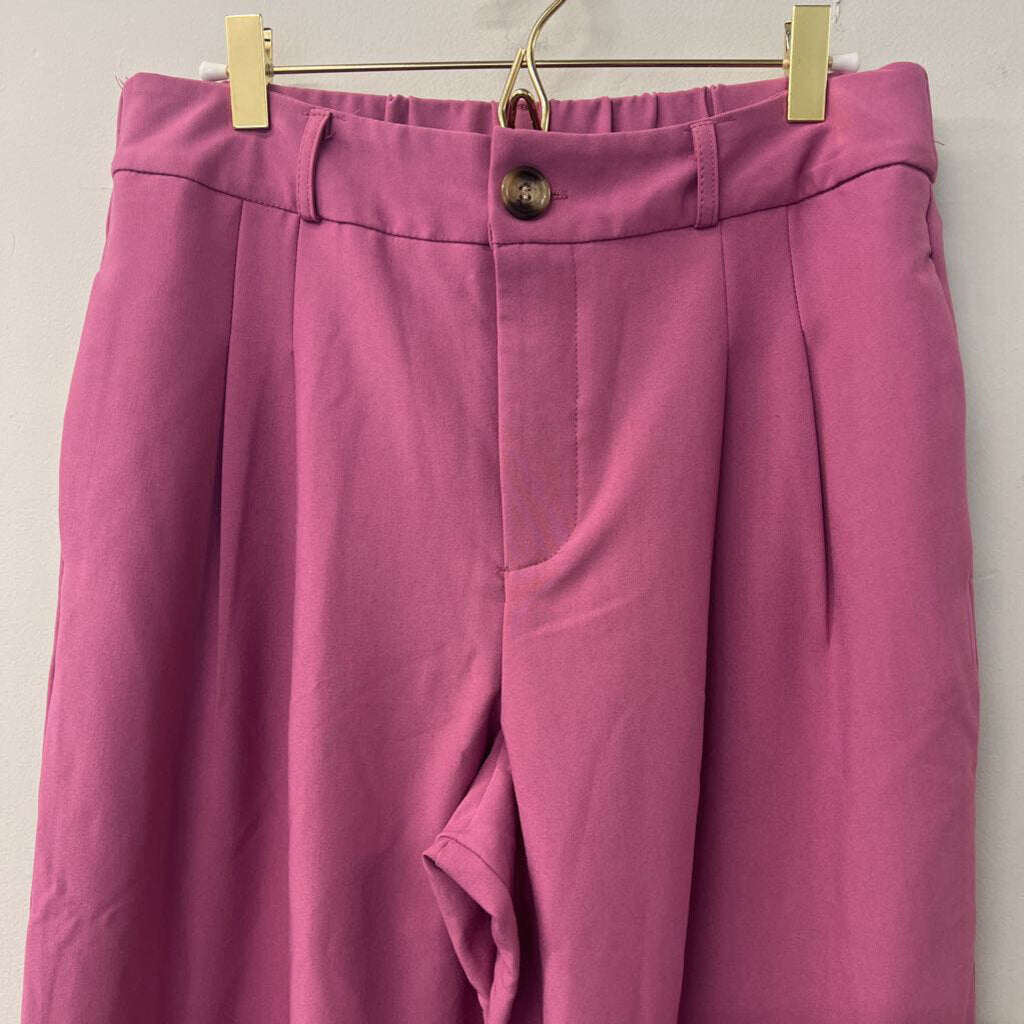 & merci Pink High Waisted Wide Leg Pants Large