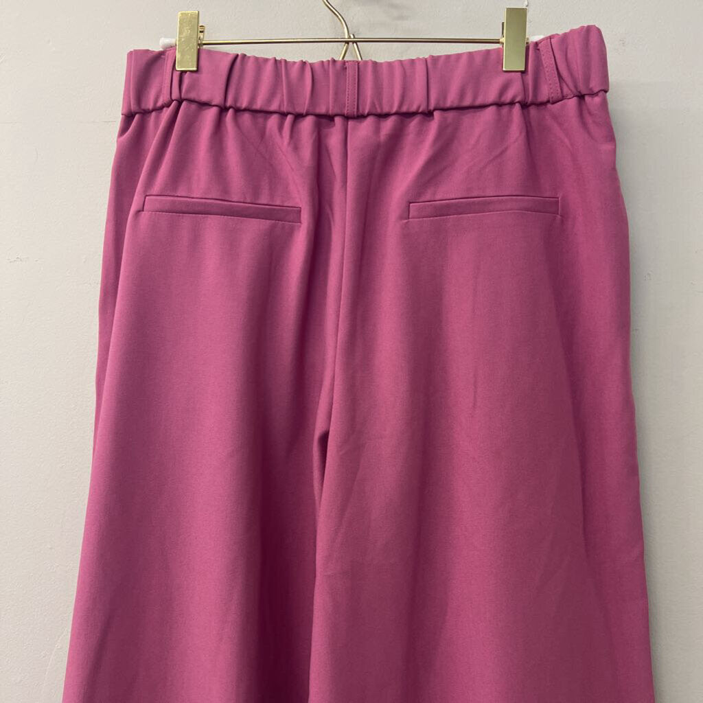 & merci Pink High Waisted Wide Leg Pants Large