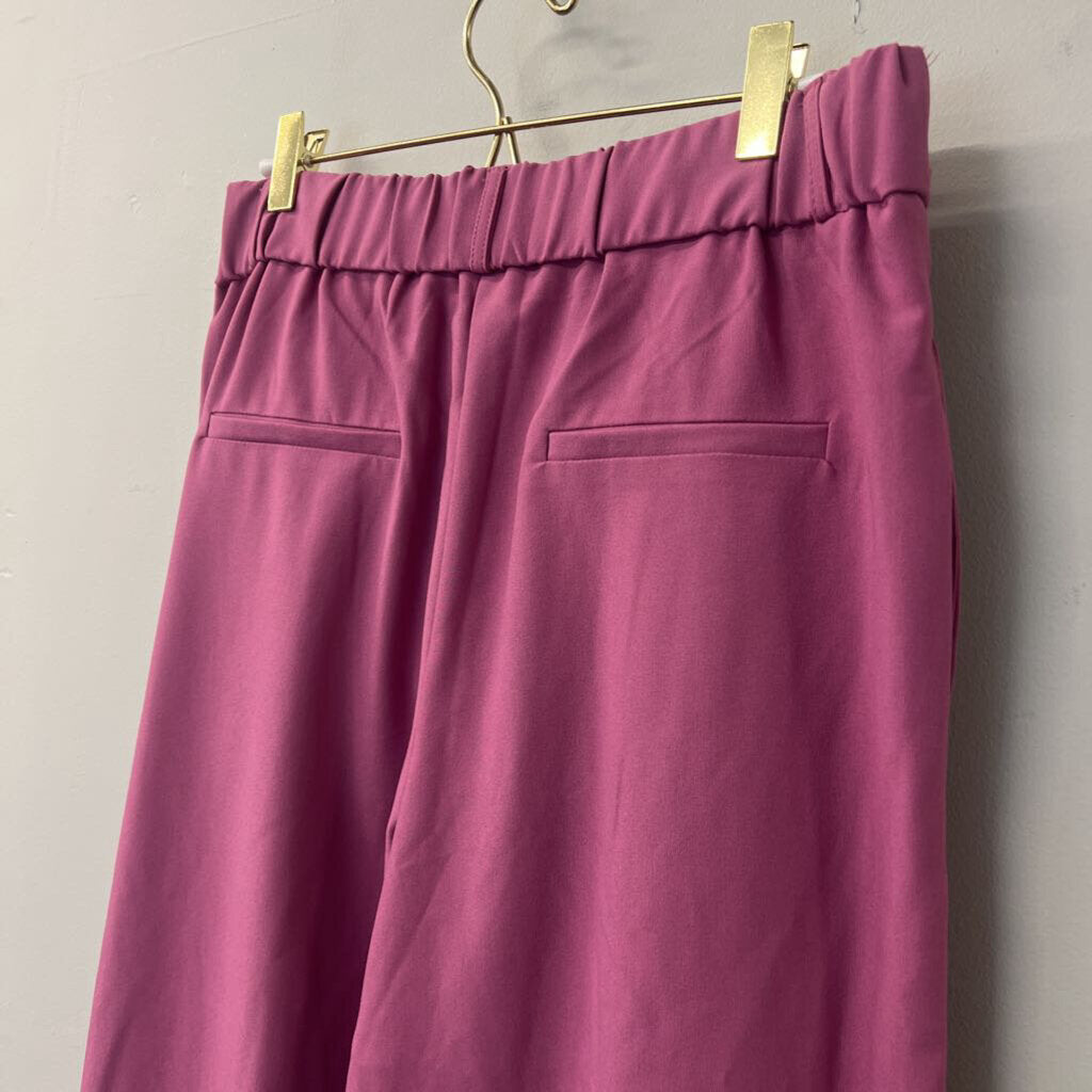 & merci Pink High Waisted Wide Leg Pants Large