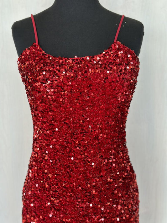 Velvet Sequin Mini Dress Small