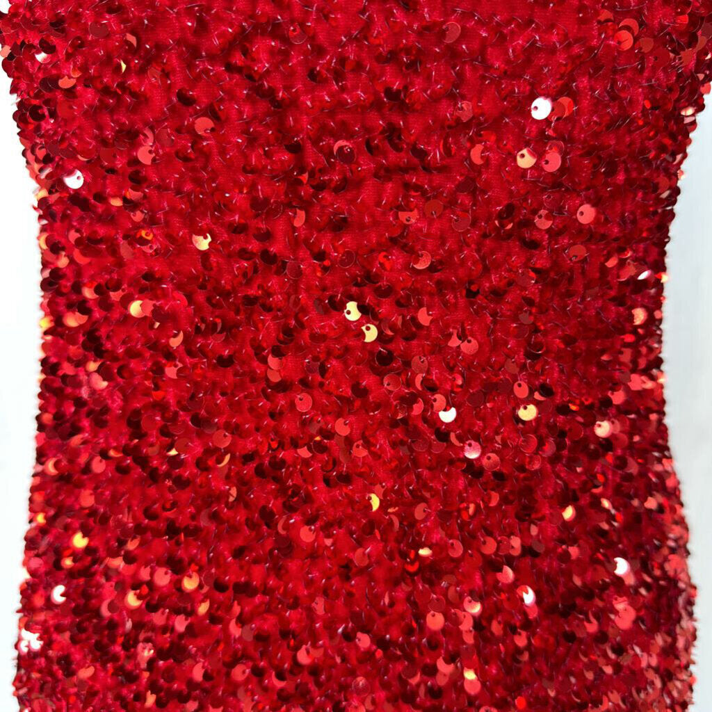 Velvet Sequin Mini Dress Small