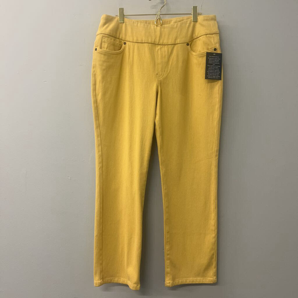 Coldwater Creek Yellow Pull On Pants 12P