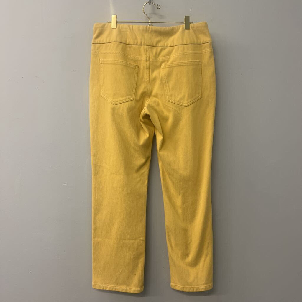 Coldwater Creek Yellow Pull On Pants 12P