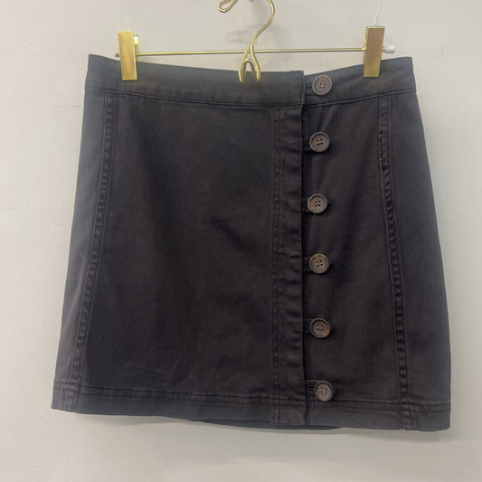 Altar'd State Grey Side Button Mini Skirt Small