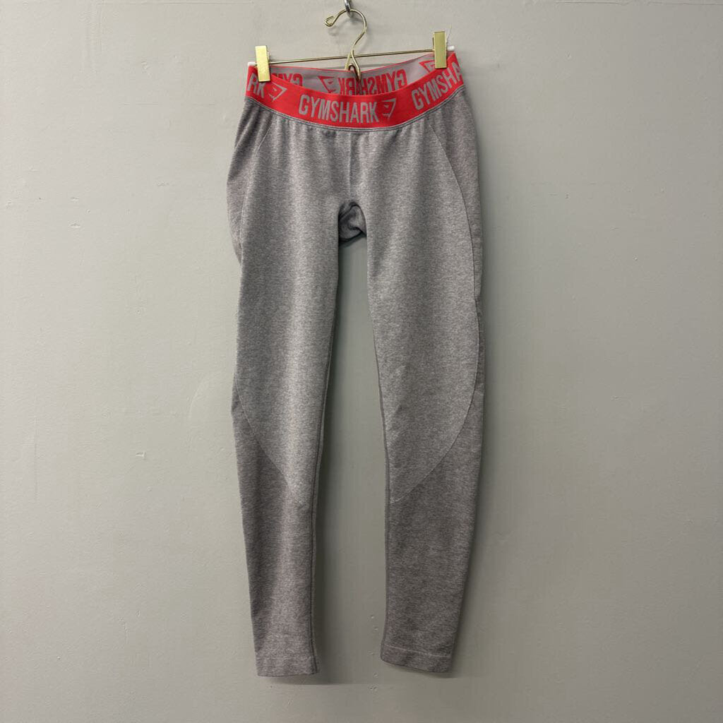 GymShark Grey/ Pink Waistband Full Length Leggings Large