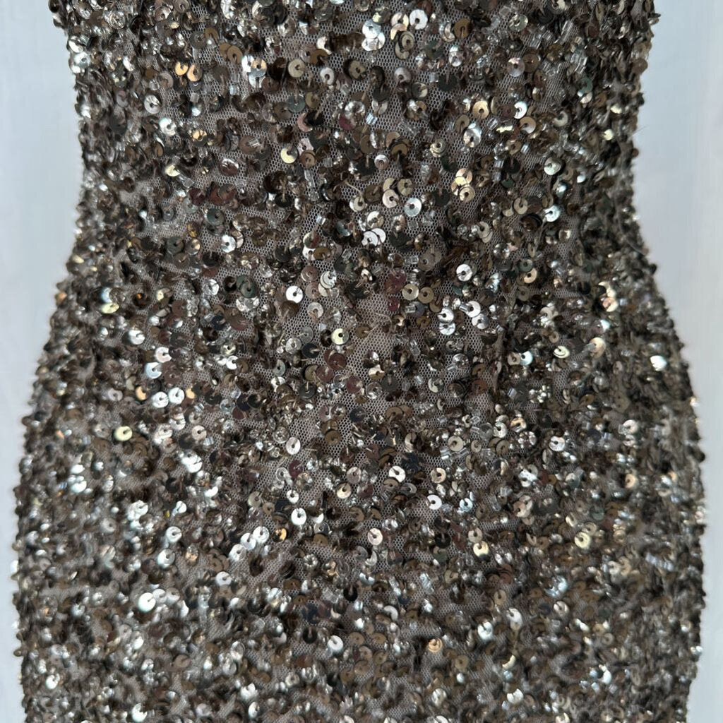 Parker High Neck Sequin Mini Dress Medium