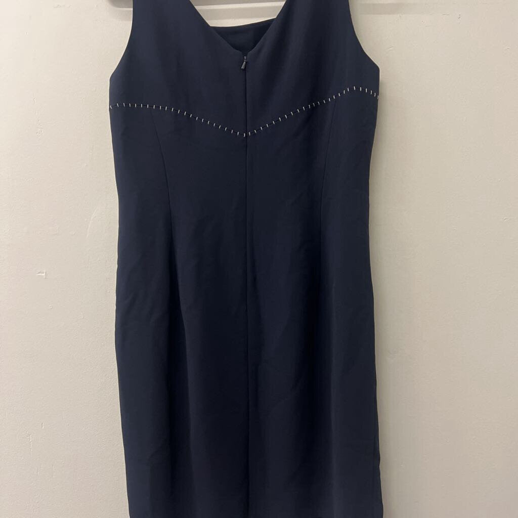 Dana Buchman Navy Sleeveless Shift Dress 12P