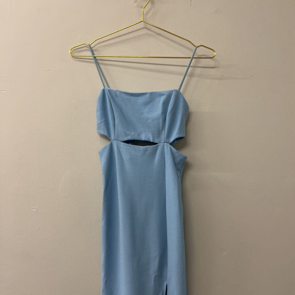 Hello Molly Blue Cut Out Midi Dress 2