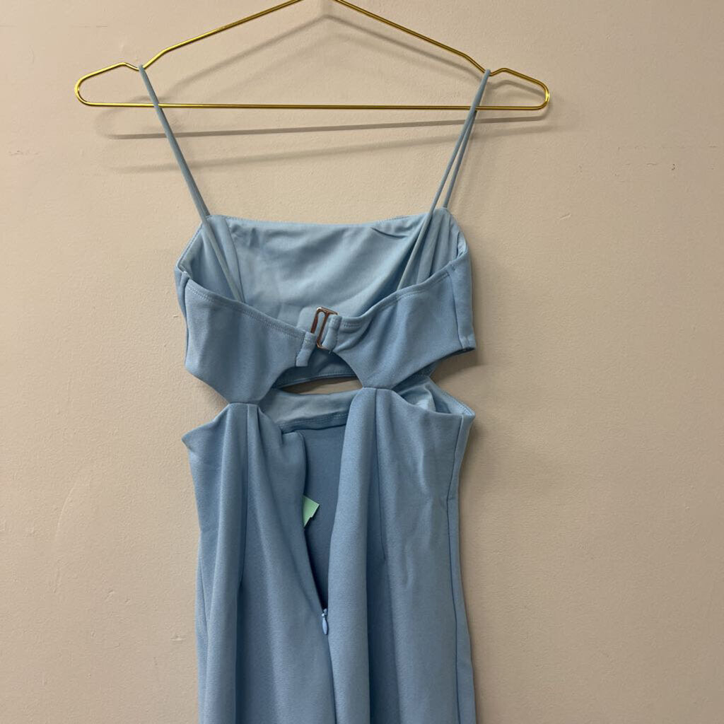 Hello Molly Blue Cut Out Midi Dress 2