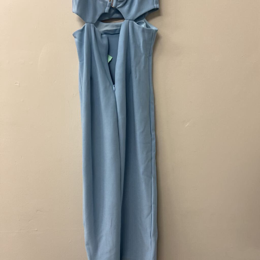 Hello Molly Blue Cut Out Midi Dress 2