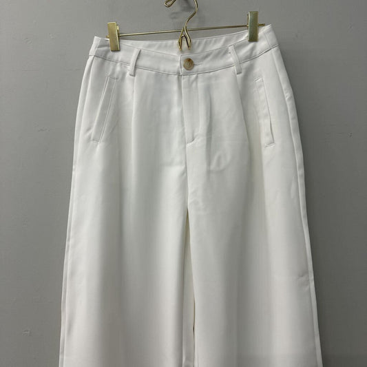 Dazy-Less White Wide Leg Trouser Pants Medium