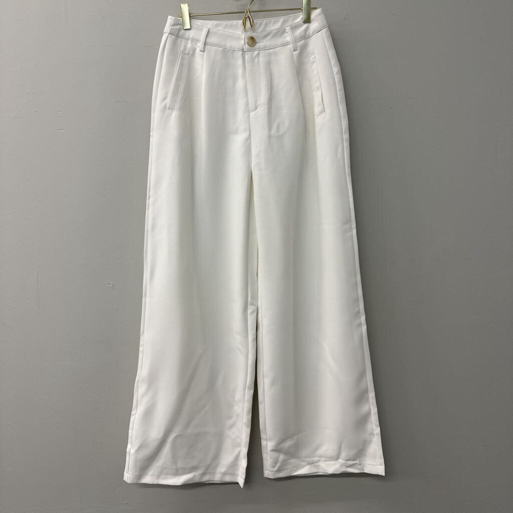 Dazy-Less White Wide Leg Trouser Pants Medium