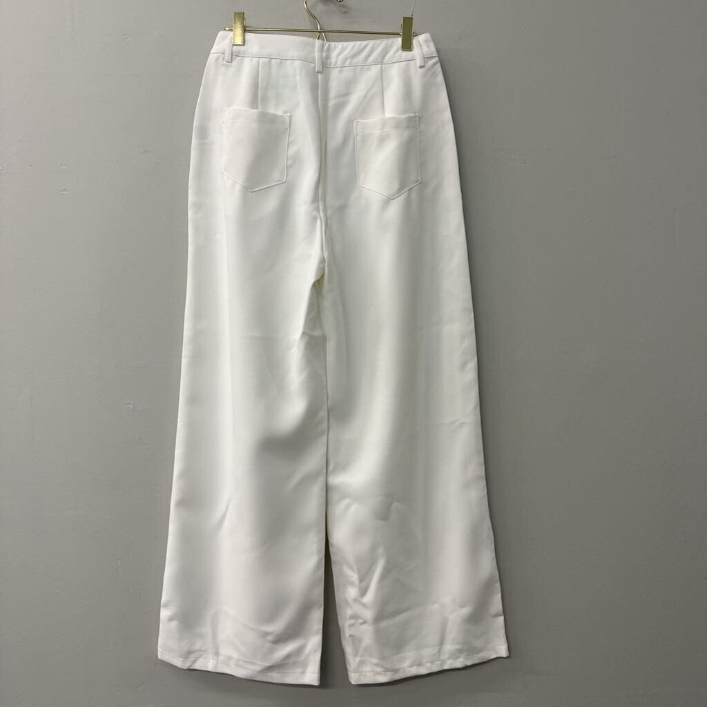 Dazy-Less White Wide Leg Trouser Pants Medium