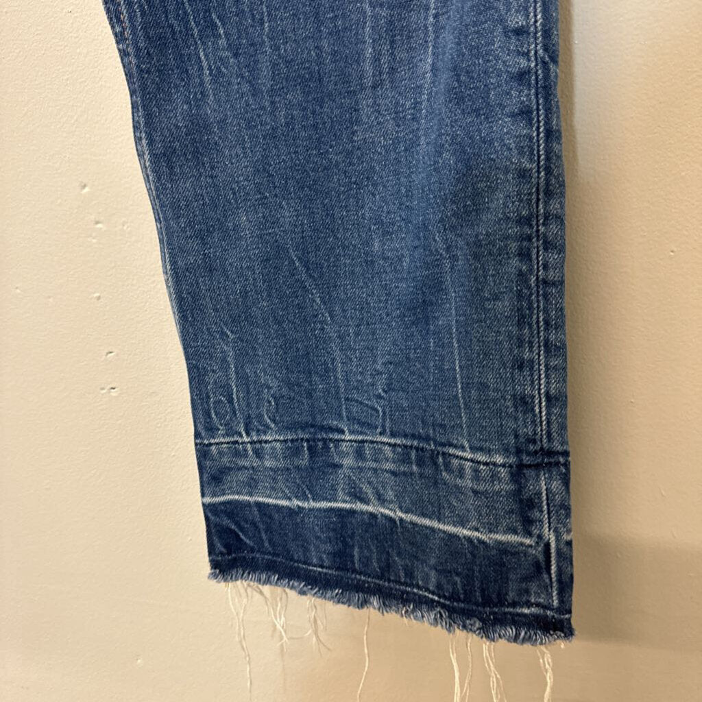 Hudson "Remi" Frayed Hem Jeans 25