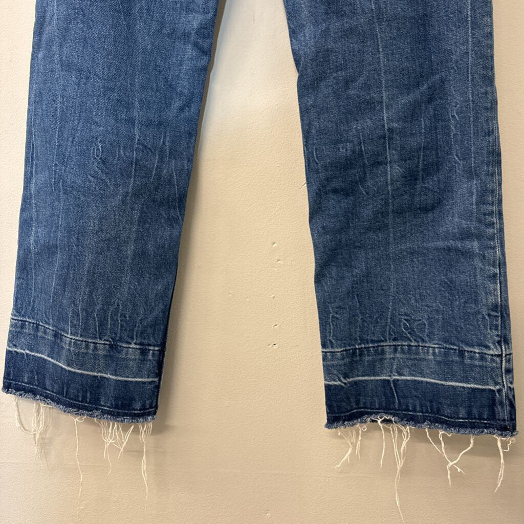 Hudson "Remi" Frayed Hem Jeans 25