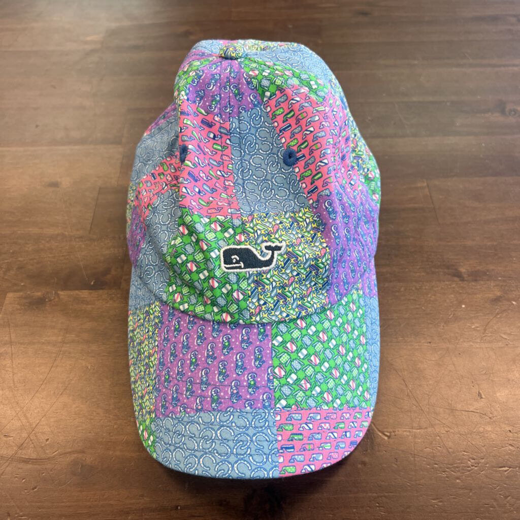 Vineyard Vines Multi Color Patchwork Baseball Hat