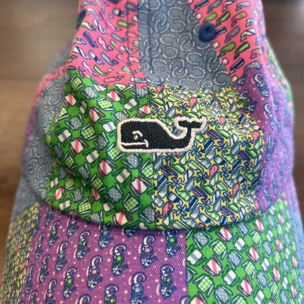 Vineyard Vines Multi Color Patchwork Baseball Hat