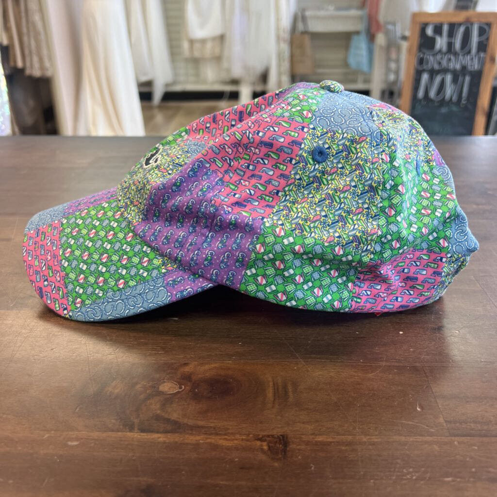 Vineyard Vines Multi Color Patchwork Baseball Hat