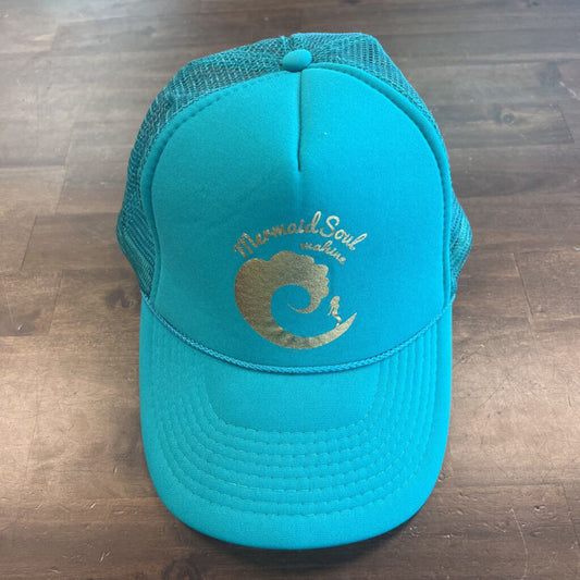 Teal/ Gold 'Mermaid Soul' Trucker Hat