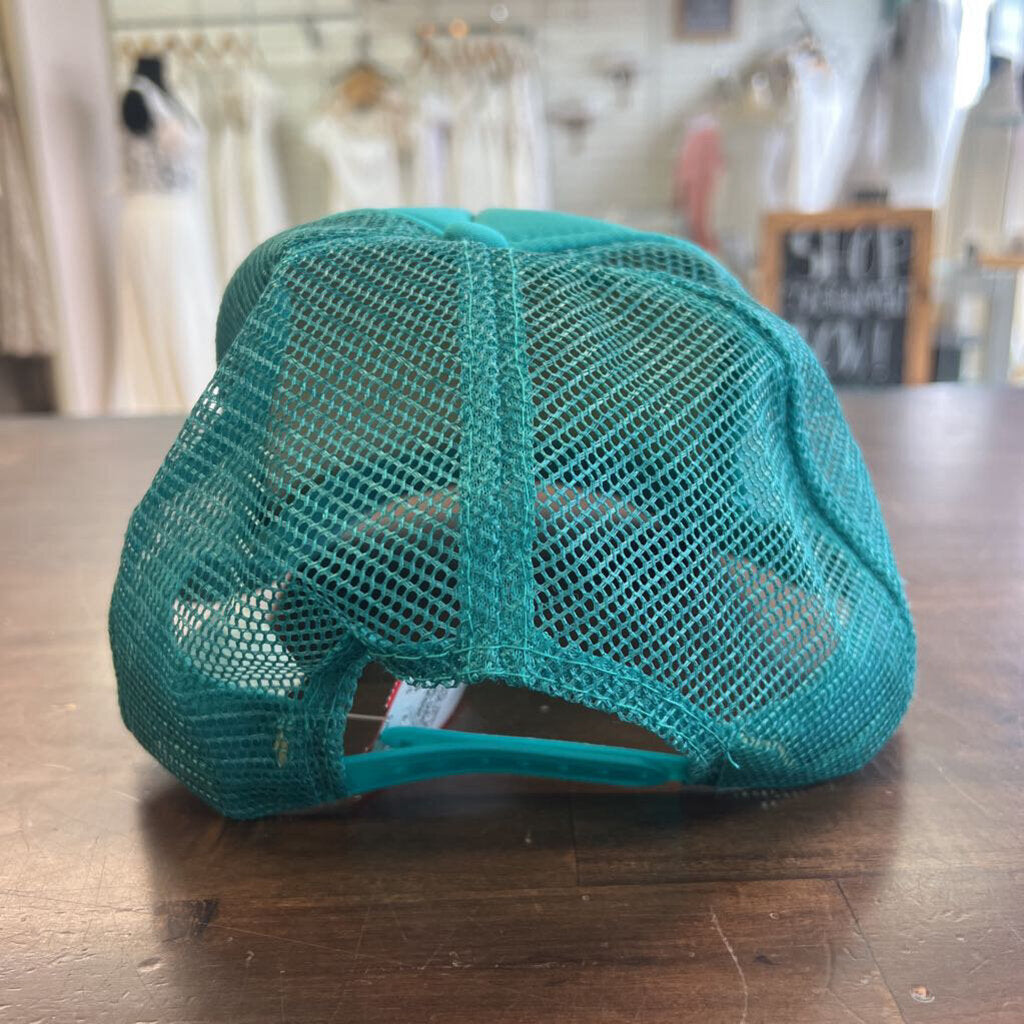 Teal/ Gold 'Mermaid Soul' Trucker Hat