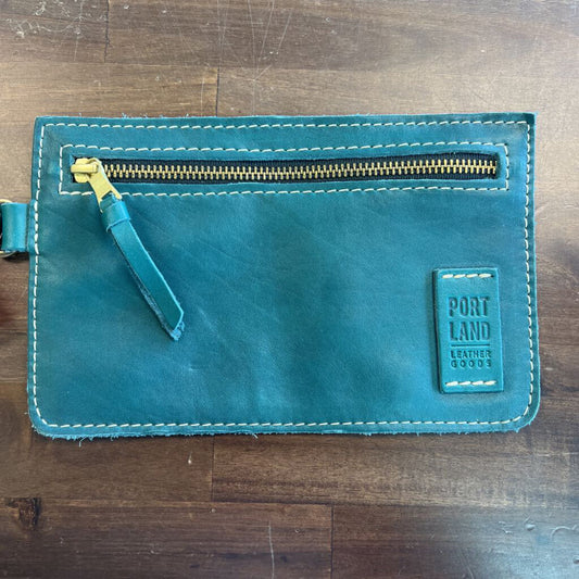 Portland Leather Goods Green Leather Adriana Pouch