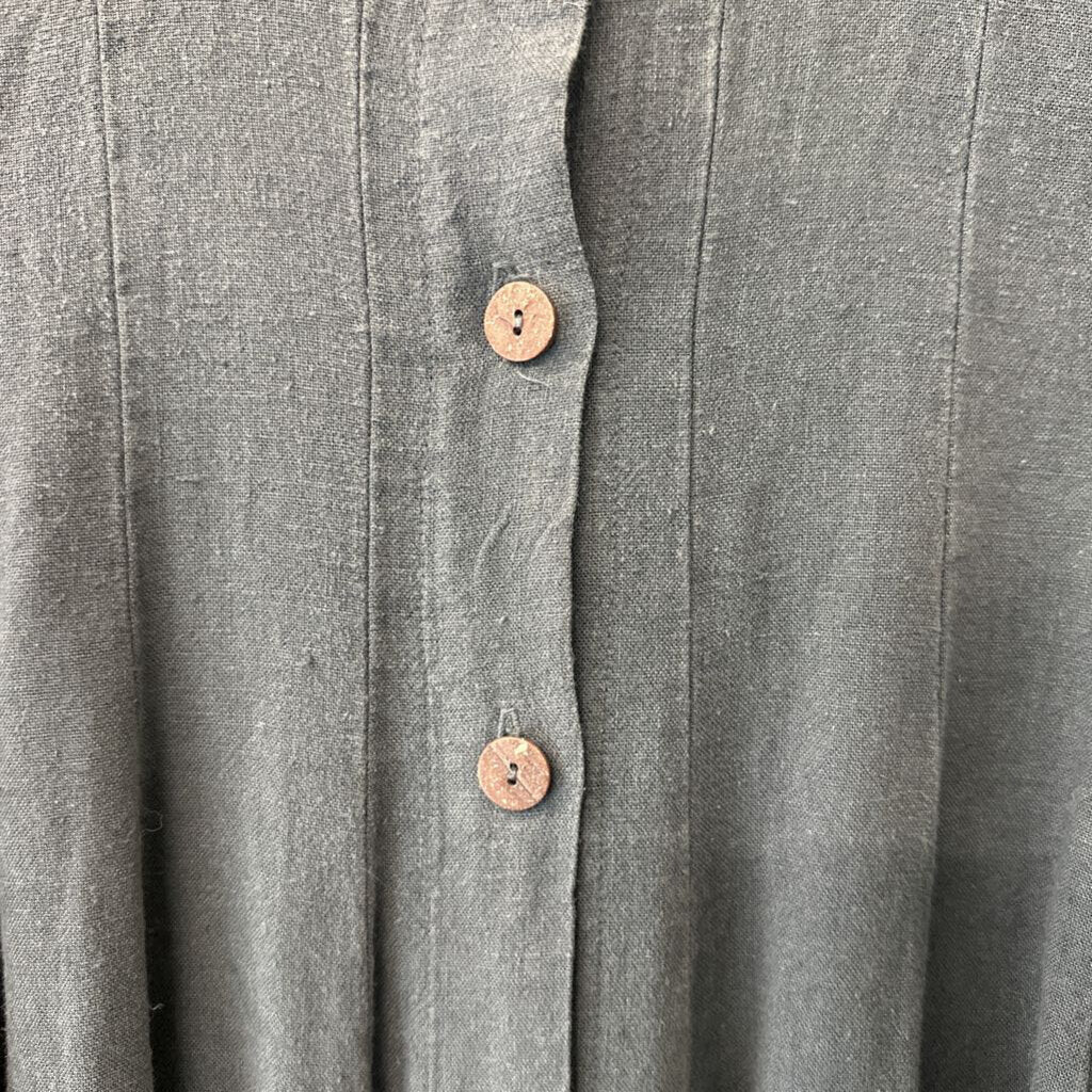 Christy Allen Linen Blend Pleated Top Large