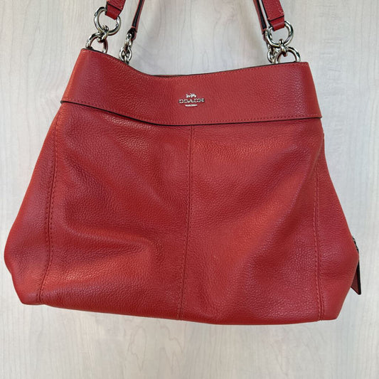 Coach Pebbled Leather Lexy Saddle Bag