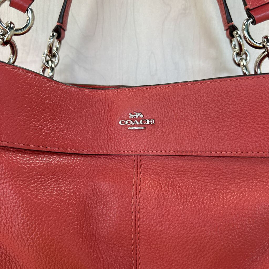 Coach Pebbled Leather Lexy Saddle Bag