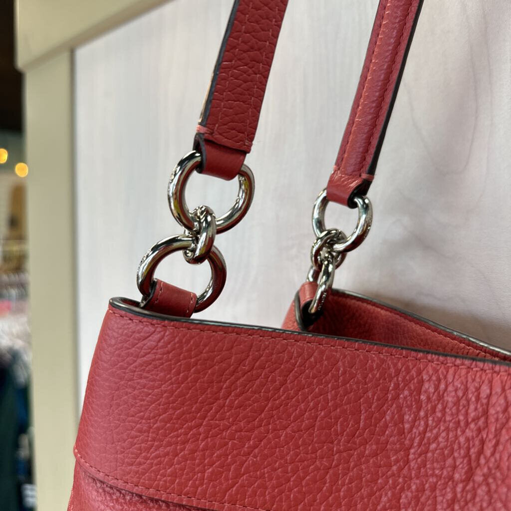 Coach Pebbled Leather Lexy Saddle Bag