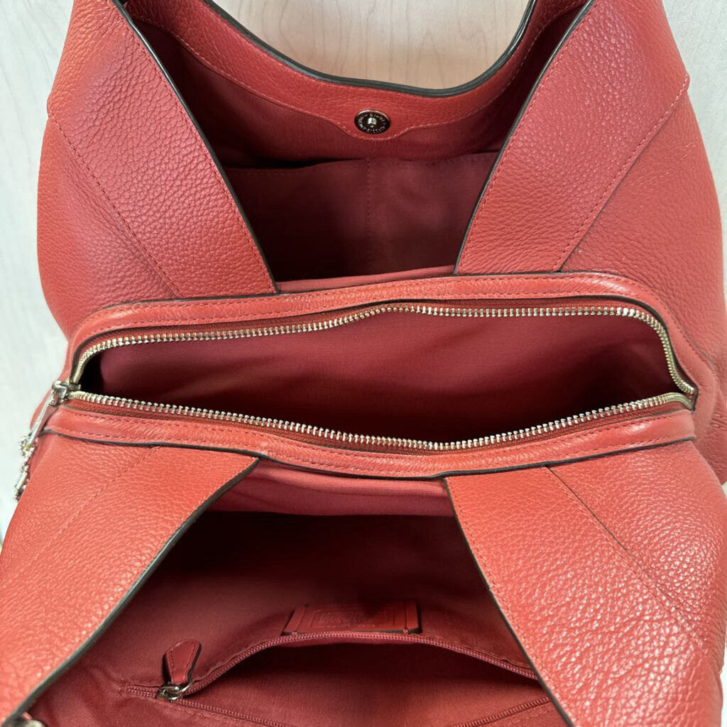 Coach Pebbled Leather Lexy Saddle Bag