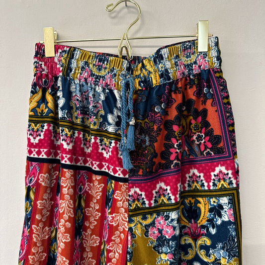 Anthropologie Zadie Velvet Printed Joggers Extra Small