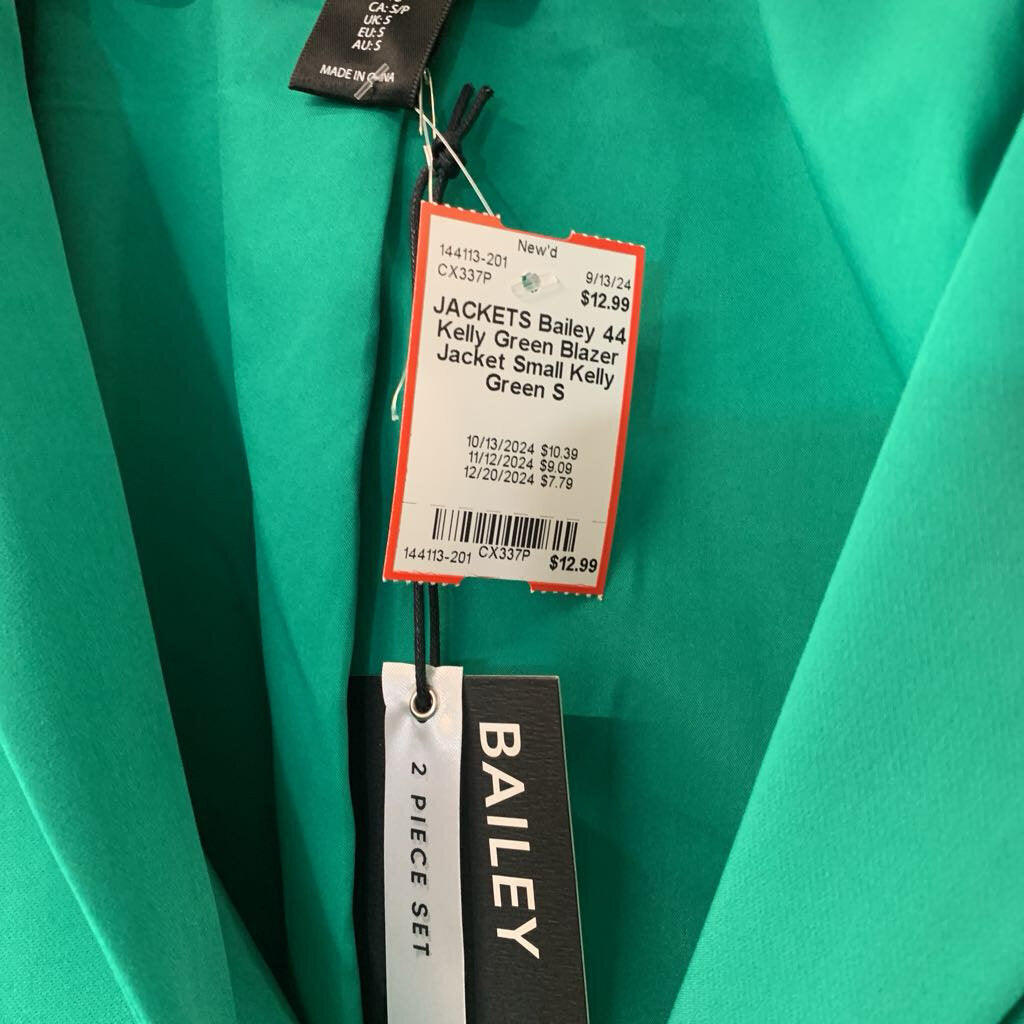 Kelly Green Blazer Jacket Small