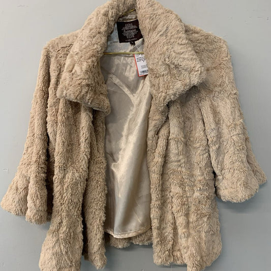 Cropped Faux Fur Jacket Small