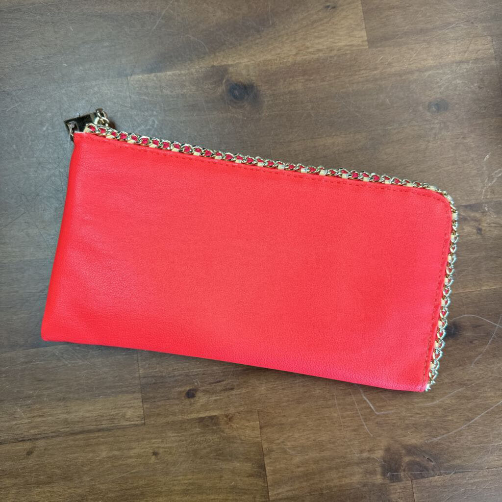 Neon Pink/Gold Wallet Oversized