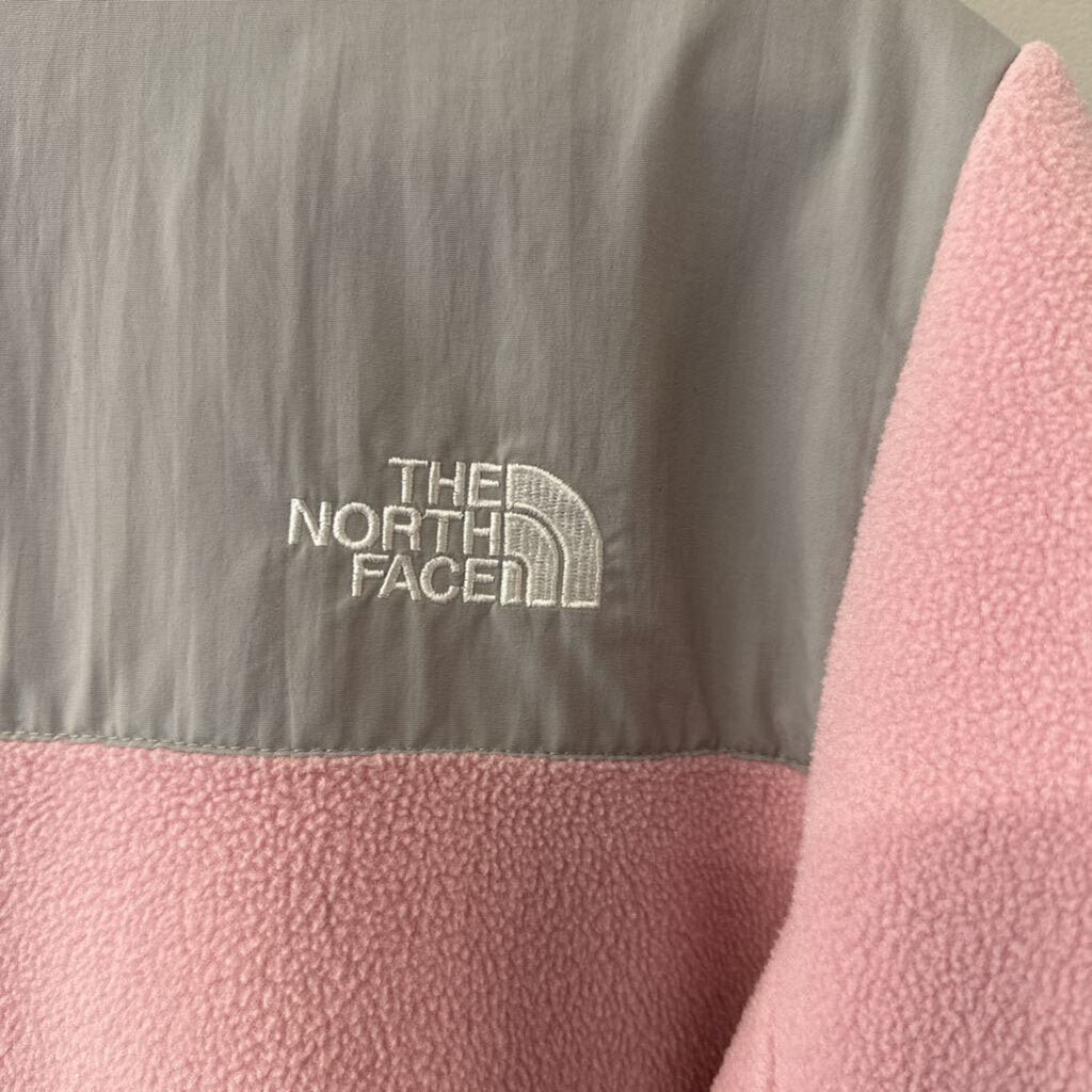 The North Face Pink/Grey Fleece Zip Up Medium