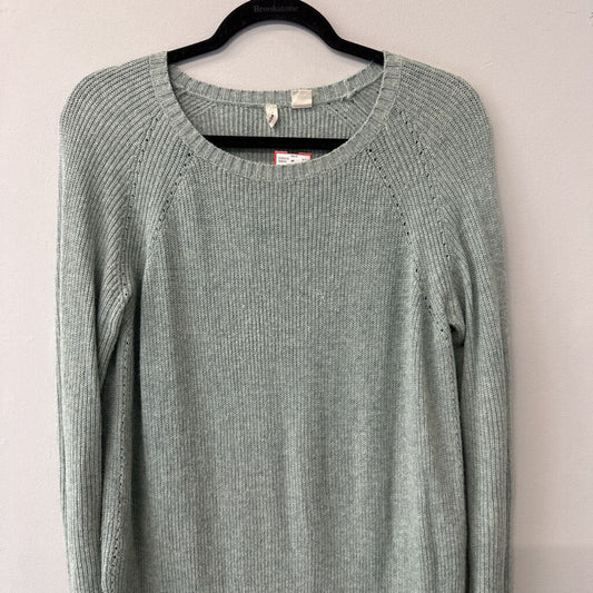 Moth Seafoam Knit Long Split Side Sweater Small