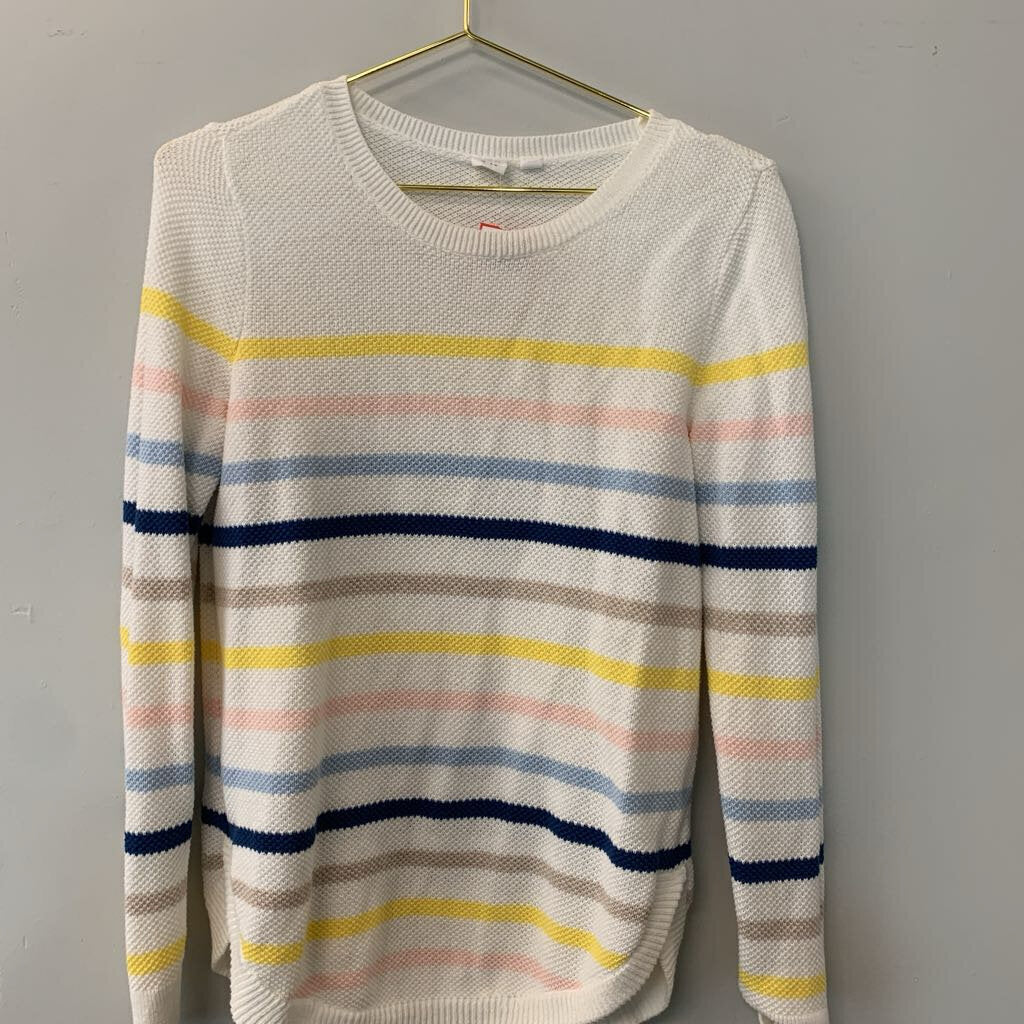 Gap Knit Multi Color Striped Sweater Medium