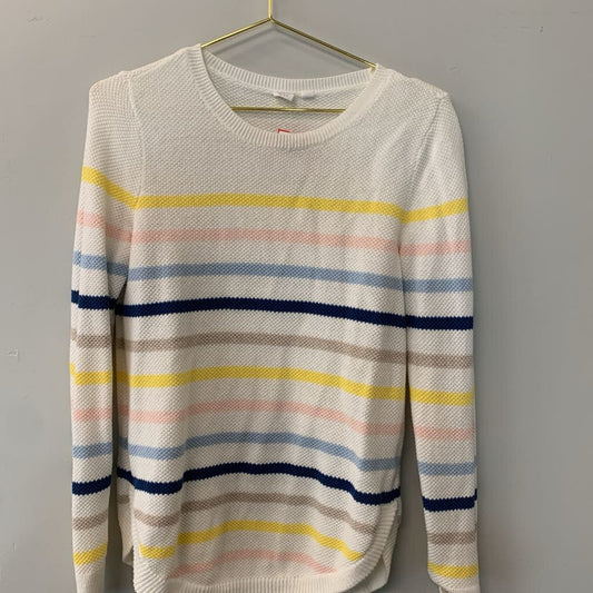 Gap Knit Multi Color Striped Sweater Medium