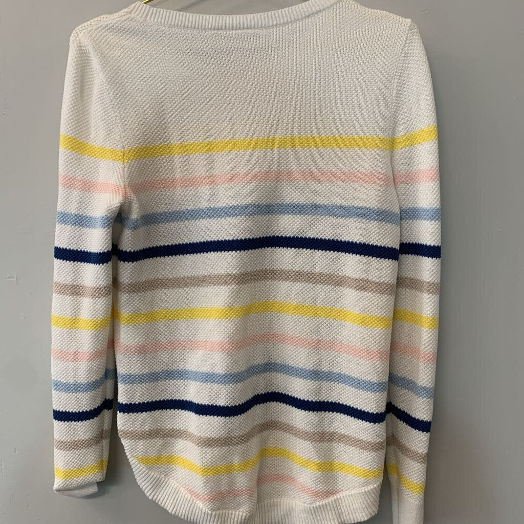 Gap Knit Multi Color Striped Sweater Medium