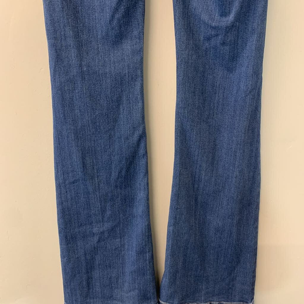 Cello Medium Wash Pull On Flare Jeans Small