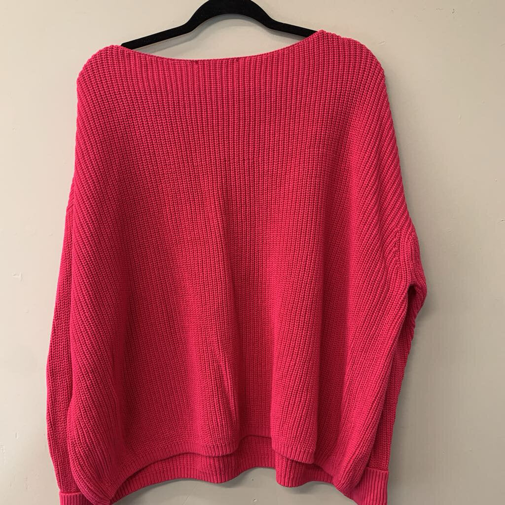 French Connection Hot Pink Knit Sweater Small