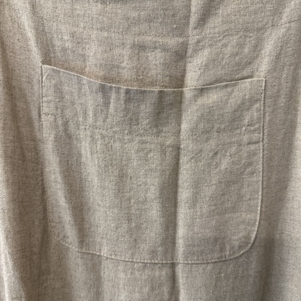 Coldwater Creek Brown Linen Blend Overalls 1X