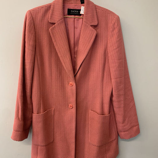 Dana Buchman Oversized Tweed Blazer Large