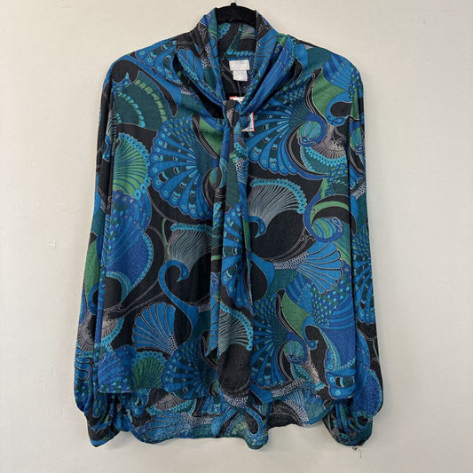 Chico's Peacock Long Sleeve Top 2